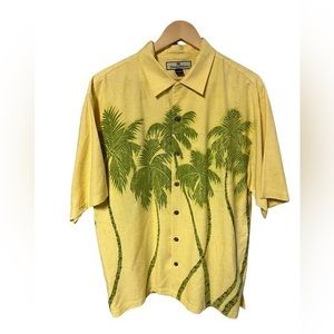 Tommy Bahama‎ 100% silk men’s short sleeve button down shirt size medium